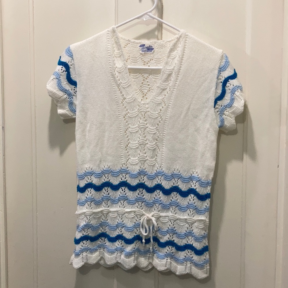 Vintage Crochet Top Ladies Small